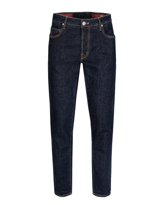 Brando Tapered Fit Denim Blu Raw R-elax Tobacco