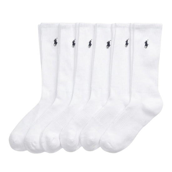 COTTON-BLEND CREW SOCK 6-PACK
