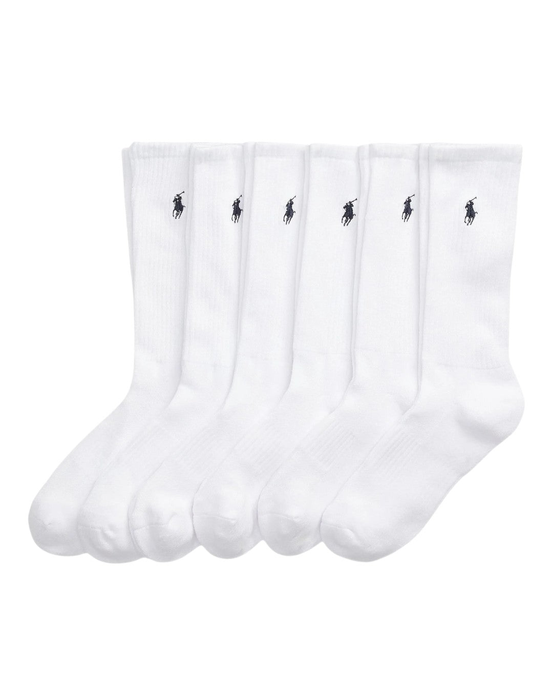 COTTON-BLEND CREW SOCK 6-PACK
