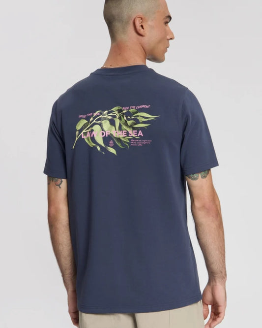 Swept Artwork T-shirt Mood Indigo