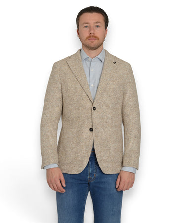Breras Napoli Prince of Wales Vest Beige