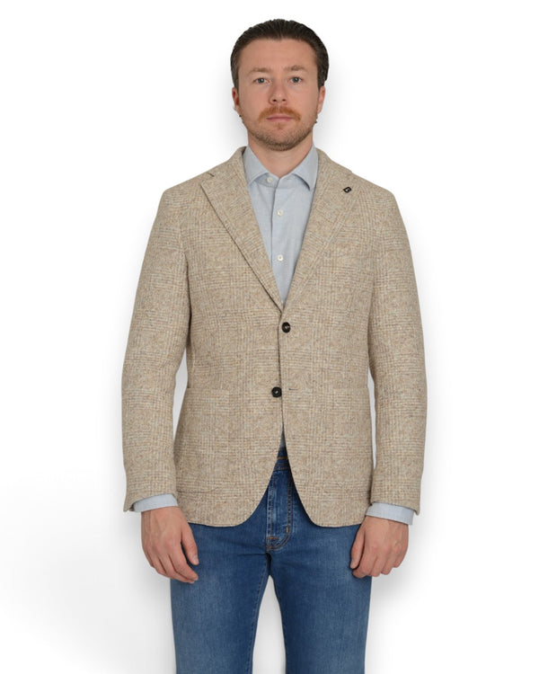 Breras Napoli Prince of Wales Vest Beige