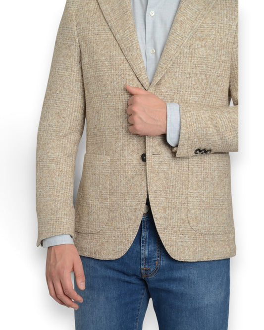 Breras Napoli Prince of Wales Vest Beige