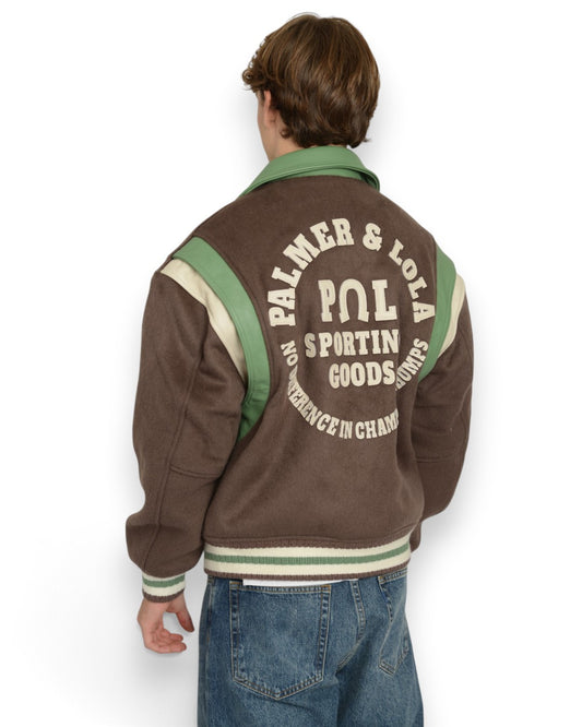 PAL Sporting Goods Ranch Varsity Jacket Deep Mahogany