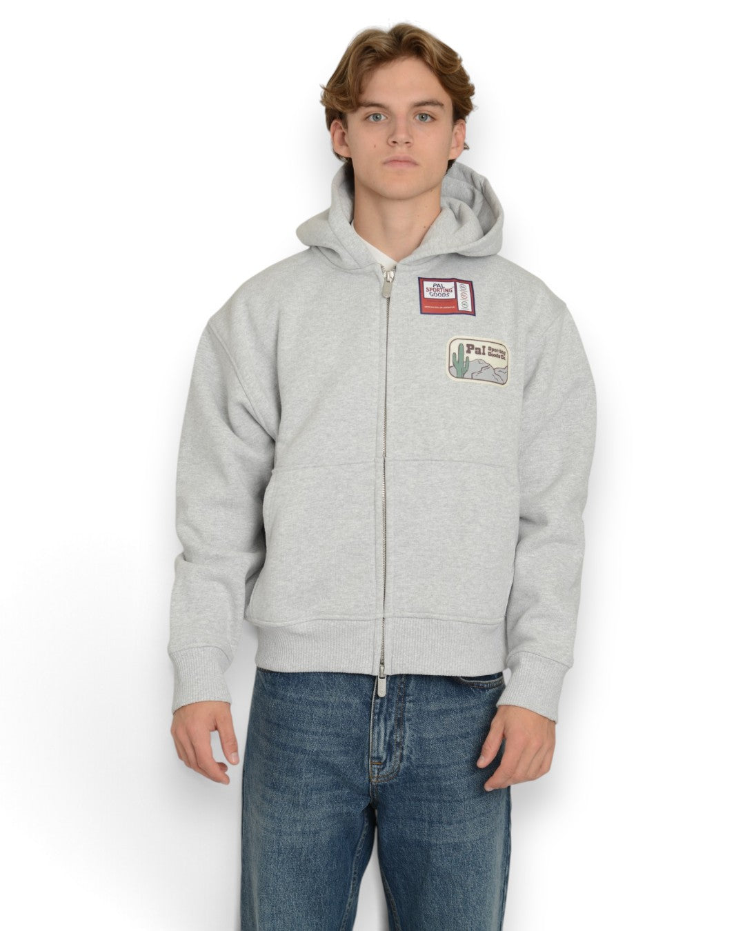 Ernest Full Zip light grey marl