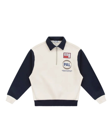 Pre Game half Zip Marsmallow