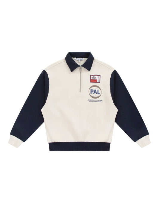 Pre Game half Zip Marsmallow