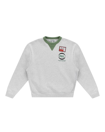 Pre Game Crewneck Light Grey Marl