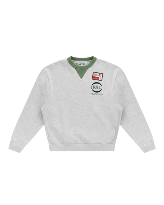 Pre Game Crewneck Light Grey Marl