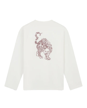 Ellen Dry Jersey Longsleeve Tee in White
