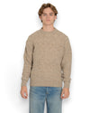 Wool Cashmere Mockneck Beige Melange