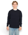 Wool Cashmere Roundneck Oltremare Melange