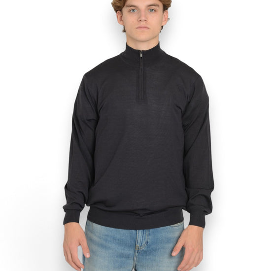Royal Merinos Halfzip Asfalto