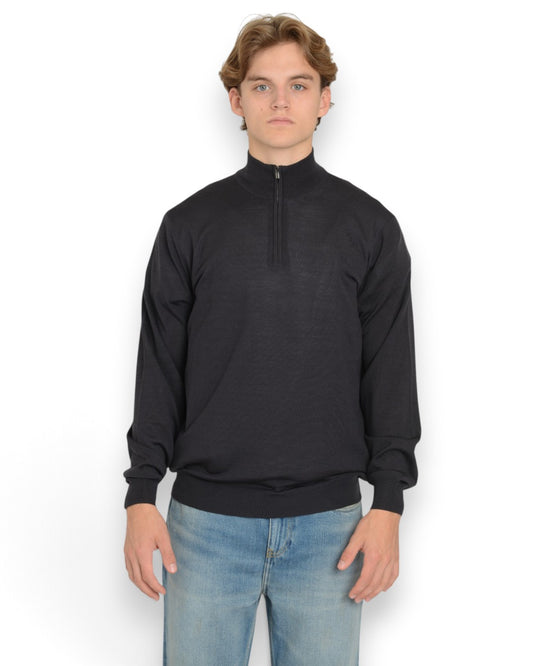 Royal Merinos Halfzip Asfalto