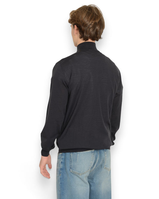 Royal Merinos Halfzip Asfalto