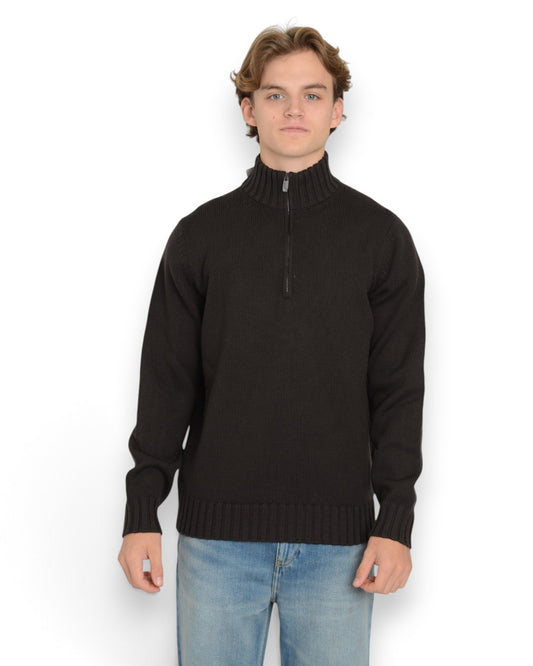 Merinos 5 Gauge Halfzip Cioccolato