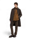 Technical wool Overshirt Jacket Tabacco
