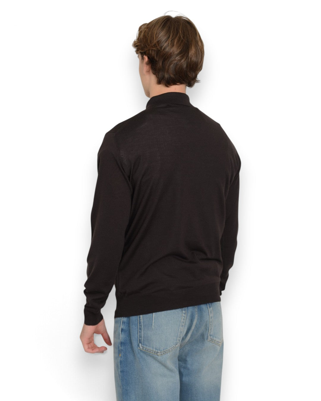 Royal Merino Zip Polo Caff�