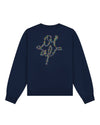 Dotted Monogram Crewneck Blue