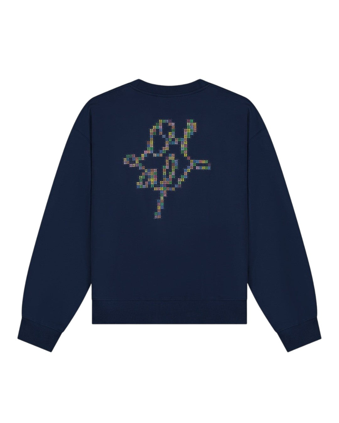Dotted Monogram Crewneck Blue