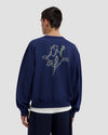 Dotted Monogram Crewneck Blue