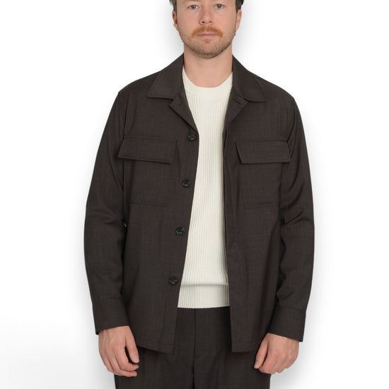 Overshirt With Chest Moro  Patch Pockets