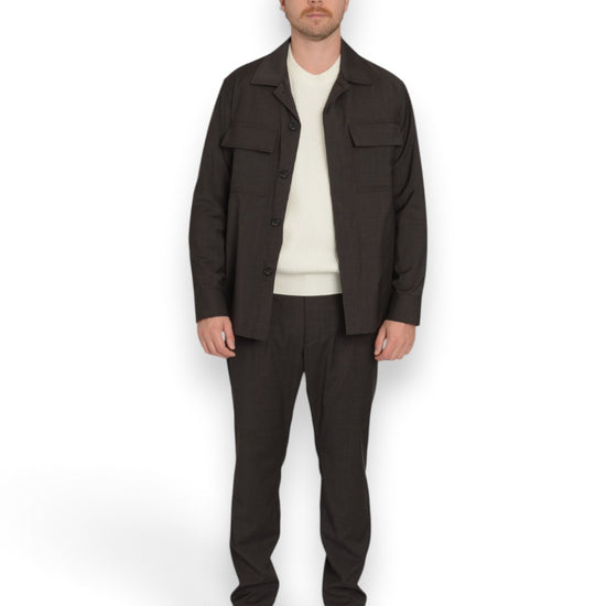 Overshirt With Chest Moro  Patch Pockets