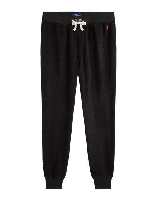 Black fleece jogger