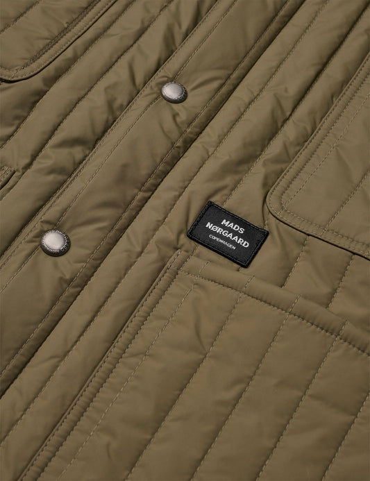 Quilt Chore Jacket Brown