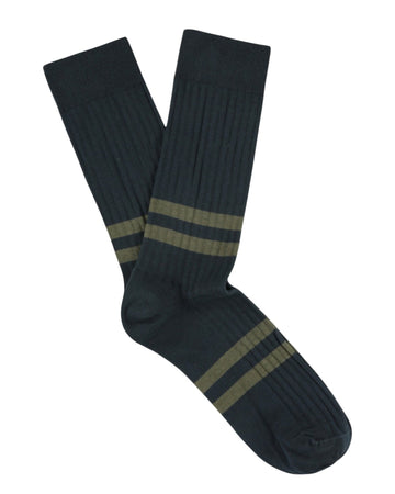 Stripes Socks Blue/Olive