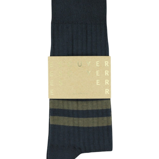 Stripes Socks Blue/Olive