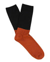 Colour Block Navy/Brick Socks