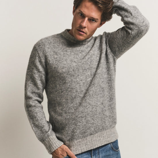 Gstaad Baby Alpaca Sweater Grey