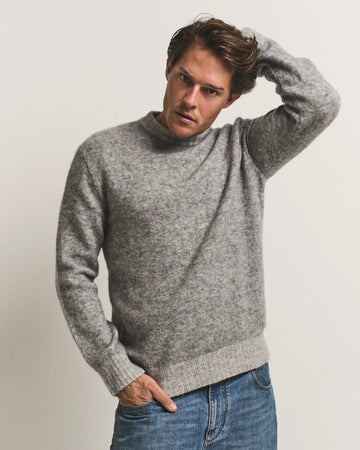 Gstaad Baby Alpaca Sweater Grey