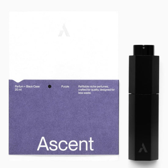 Ascent Refillable Perfume Starter Pack Black Purple