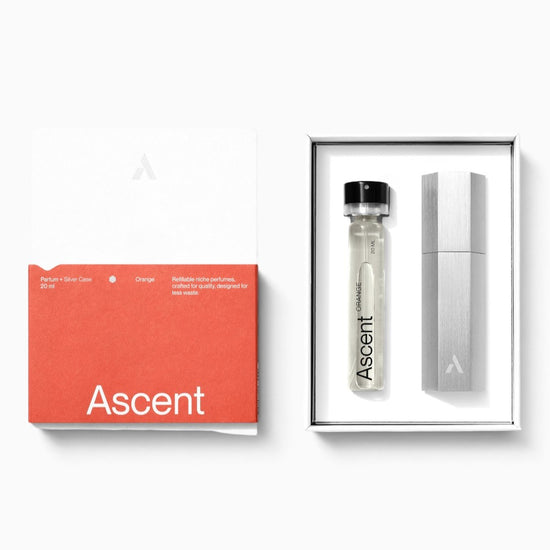 Refillable Perfume Starter Pack Silver / Orange