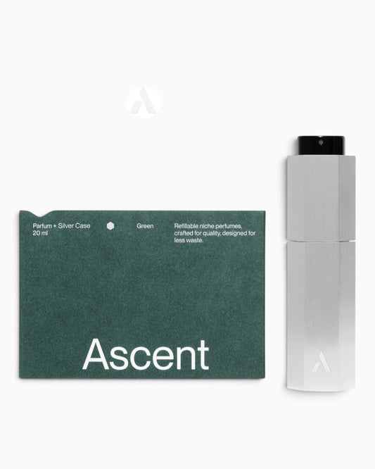 Refillable Perfume Starter Pack Silver / Green