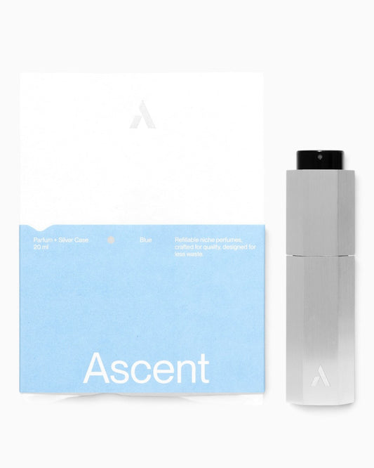 Refillable Perfume Starter Pack Silver / Blue