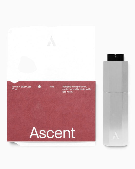 Refillable Perfume Starter Pack Silver / Red