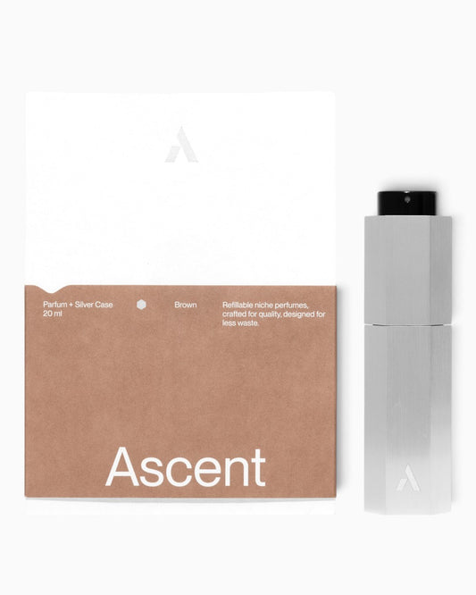 Refillable Perfume Starter Pack Silver / Brown