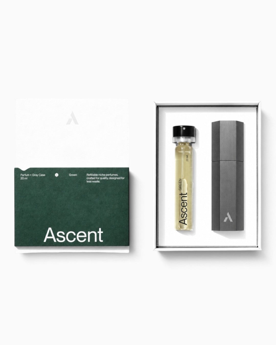 Refillable Perfume Starter Pack Gray / Green