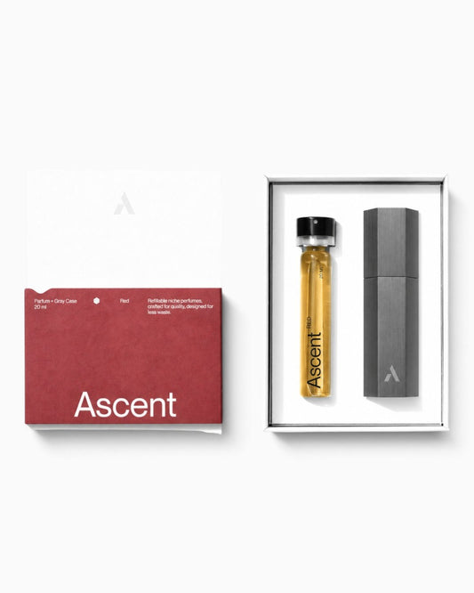 Refillable Perfume Starter Pack Gray / Red