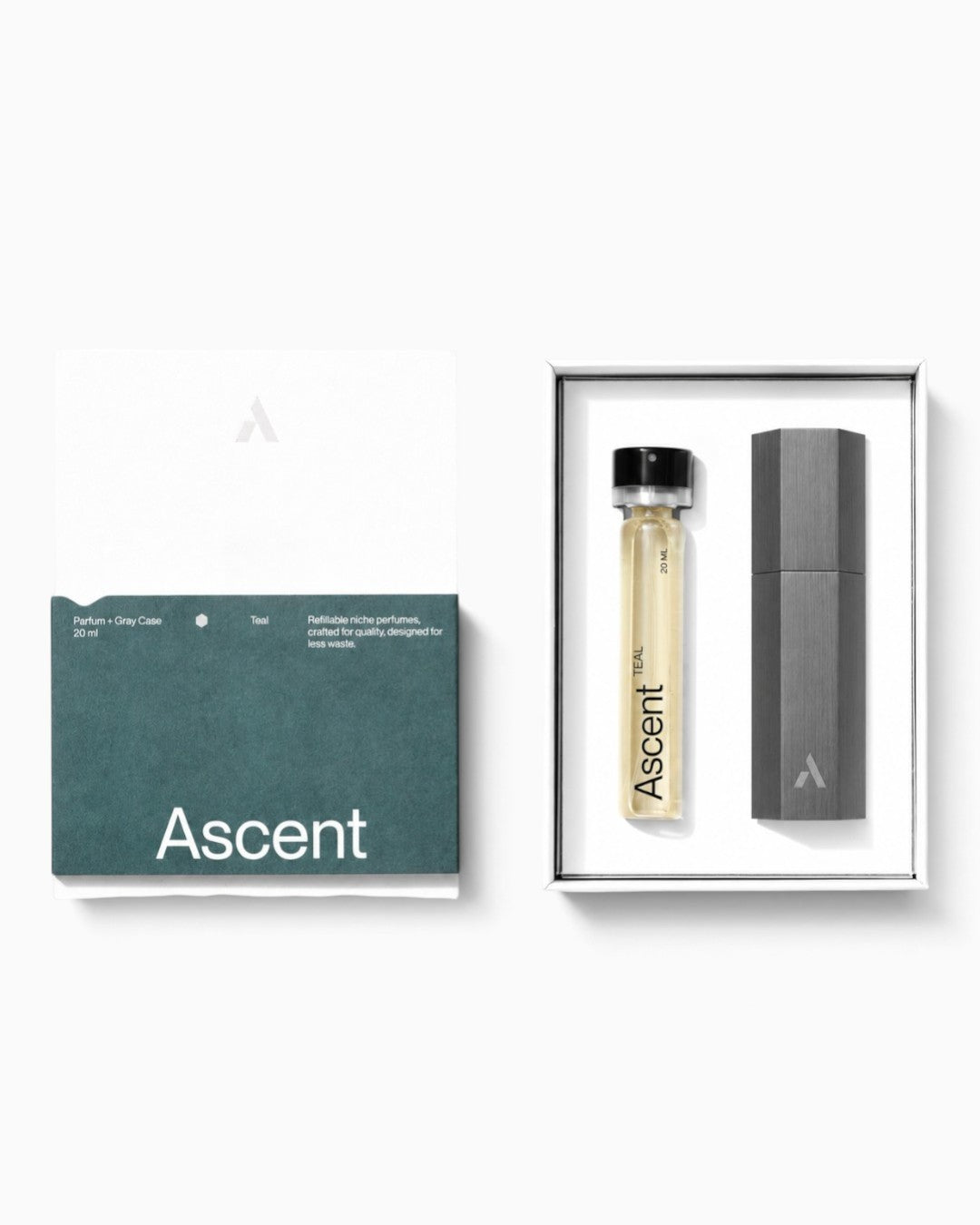Refillable Perfume Starter Pack Gray / Teal