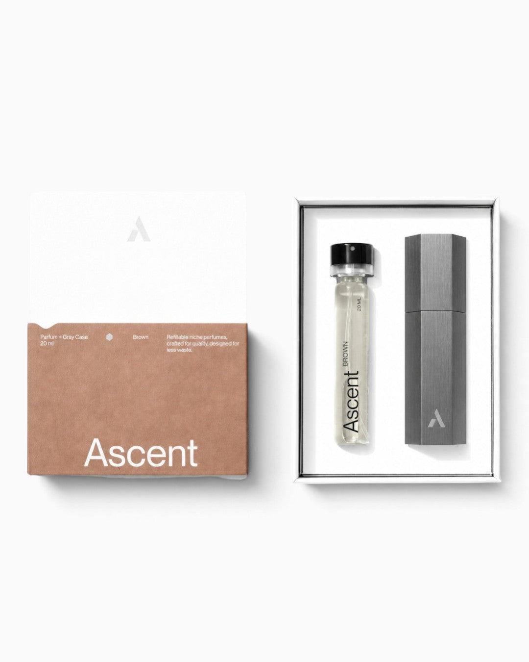 Refillable Perfume Starter Pack Gray / Brown