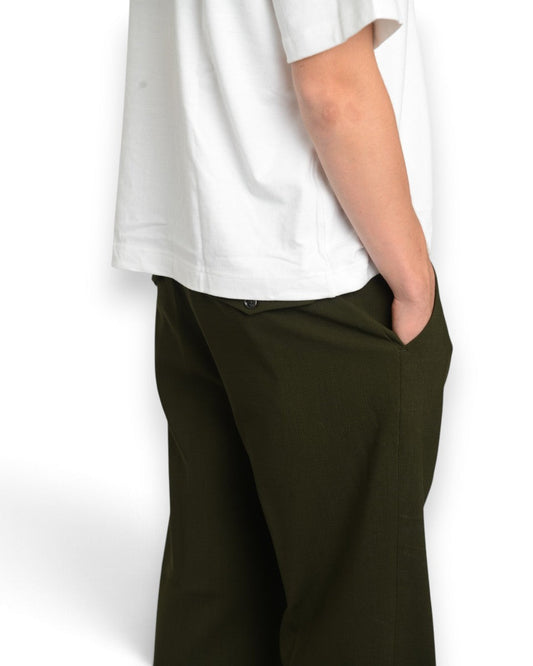 Apollon Wool Baggy Pant Olive Green