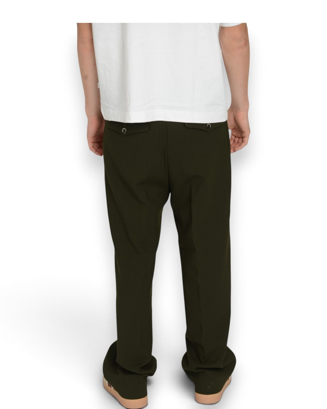 Apollon Wool Baggy Pant Olive Green