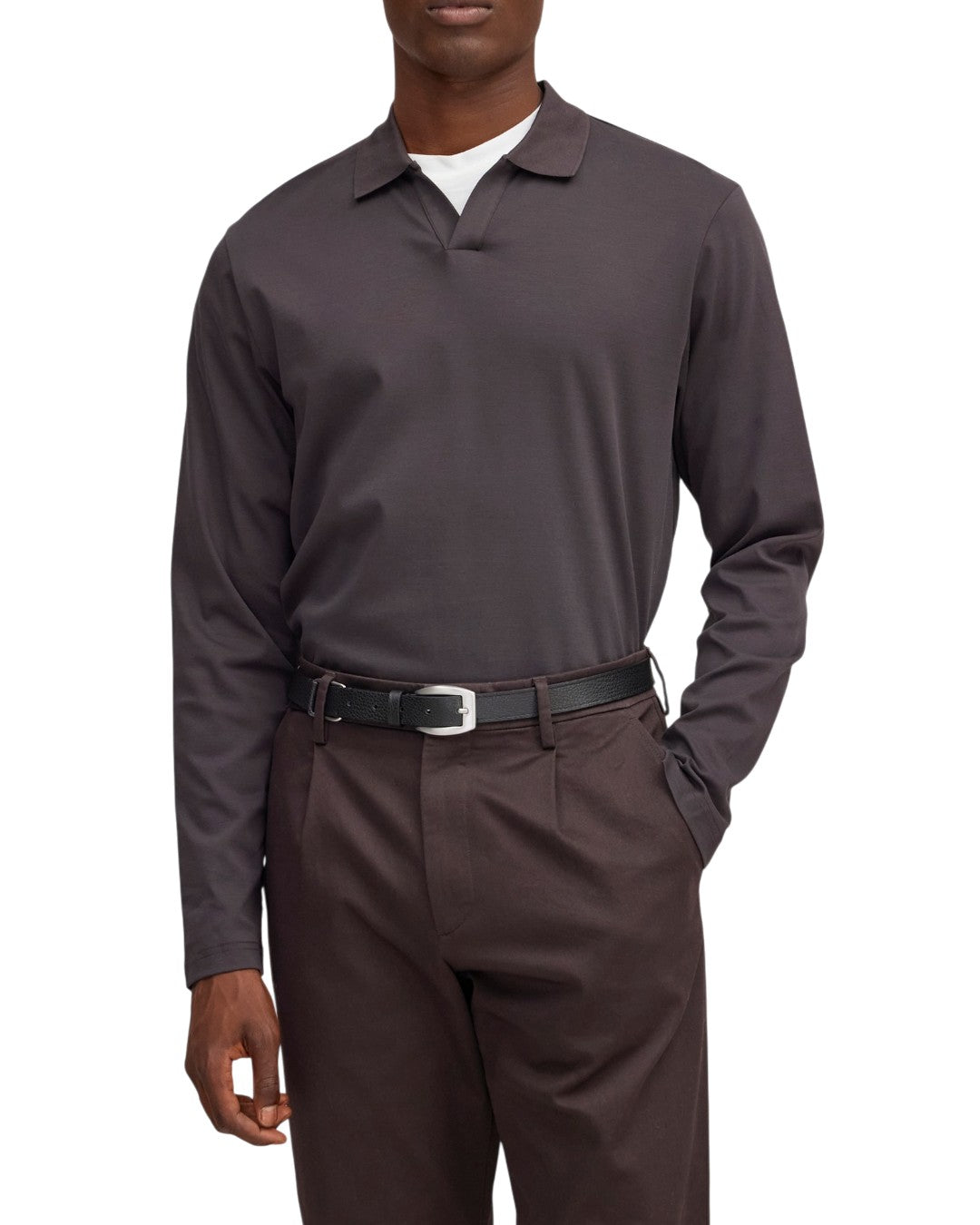 Paul LS Cotton Polo 3525 Deep Truffle