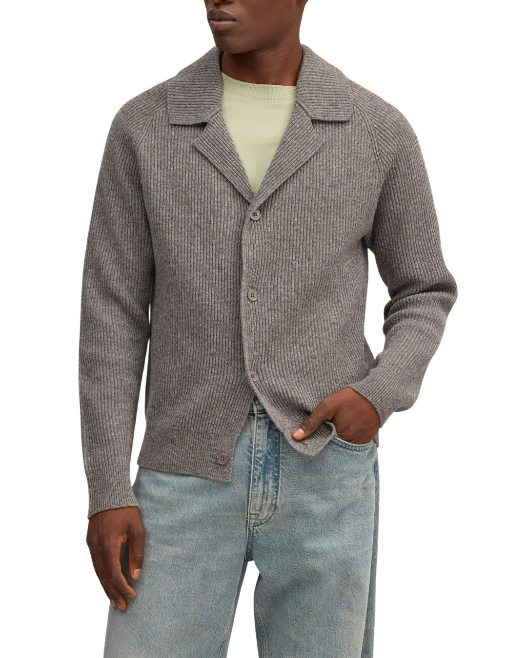 Shane Blazer Wool Cardigan Mable Husk