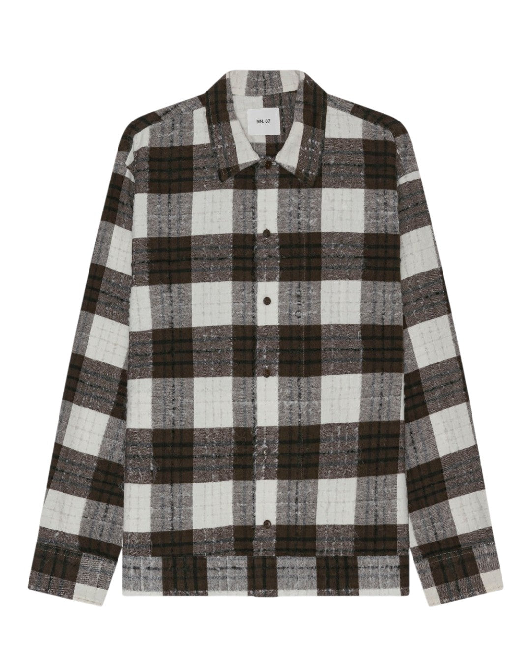 Reed Chinille Check Shirt Brown