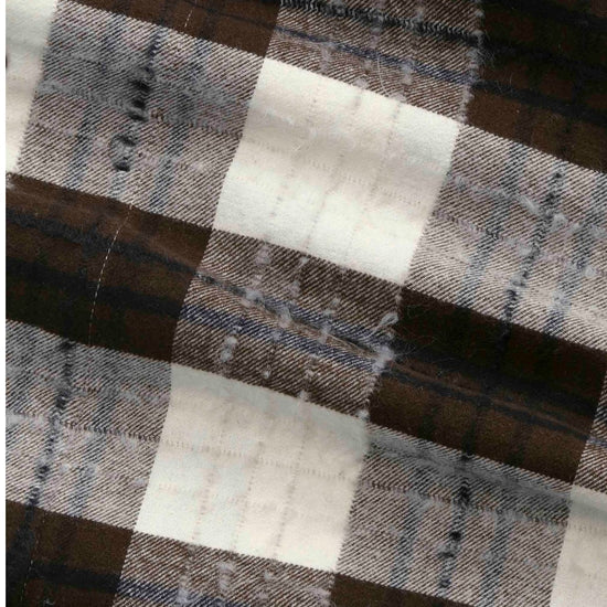 Reed Chinille Check Shirt Brown